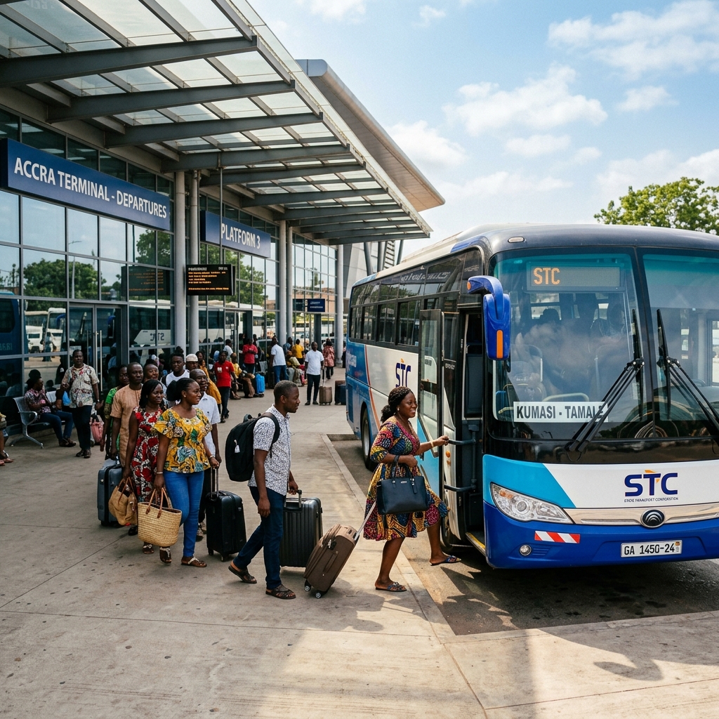 Bus Station Boarding